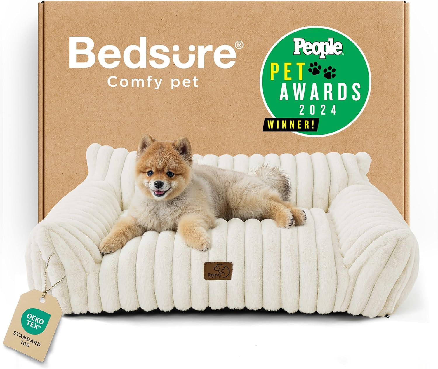 Bedsure ComfyFleece Pet Couch Bed