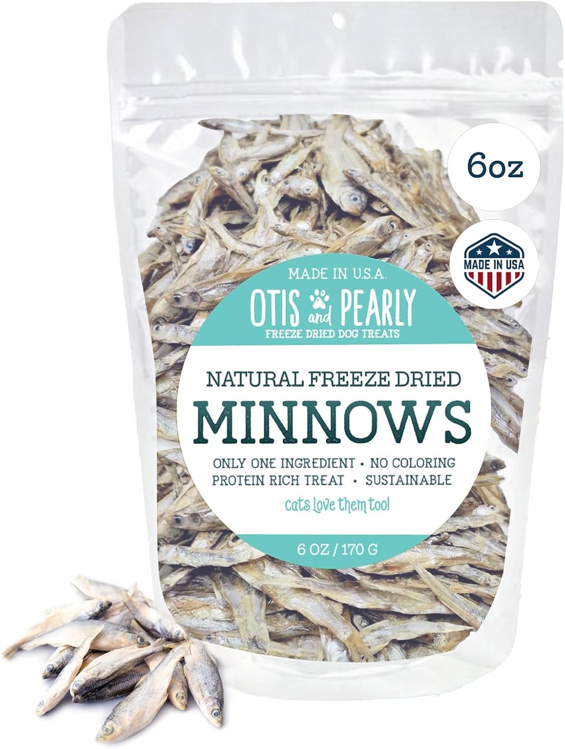 Otis & Pearly's Freeze Dried Minnow Treats