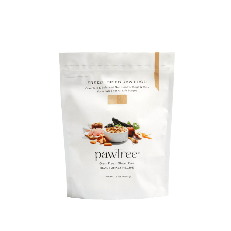 pawTree Freeze-Dried Raw Food — Real Turkey Recipe